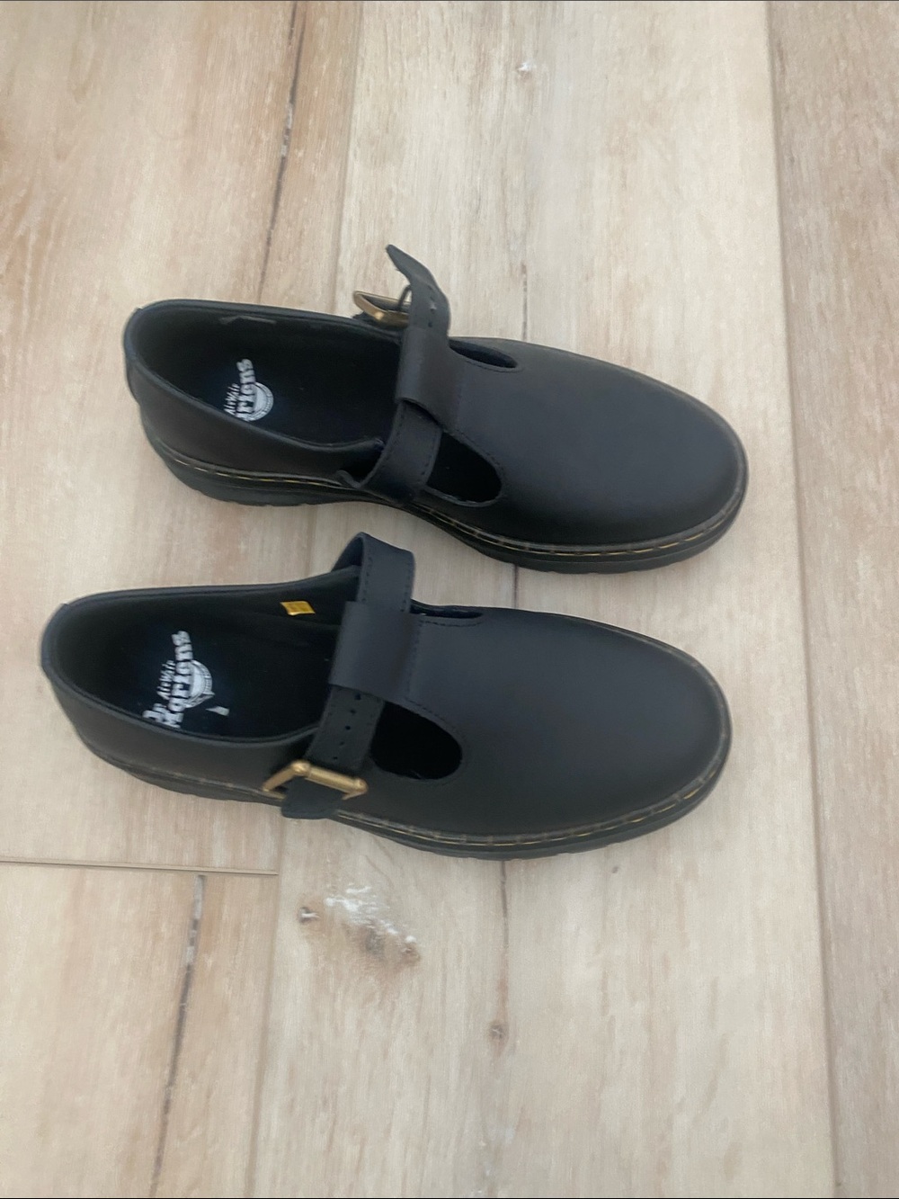 Dr. Martens Black Mary Jane Leather Flats